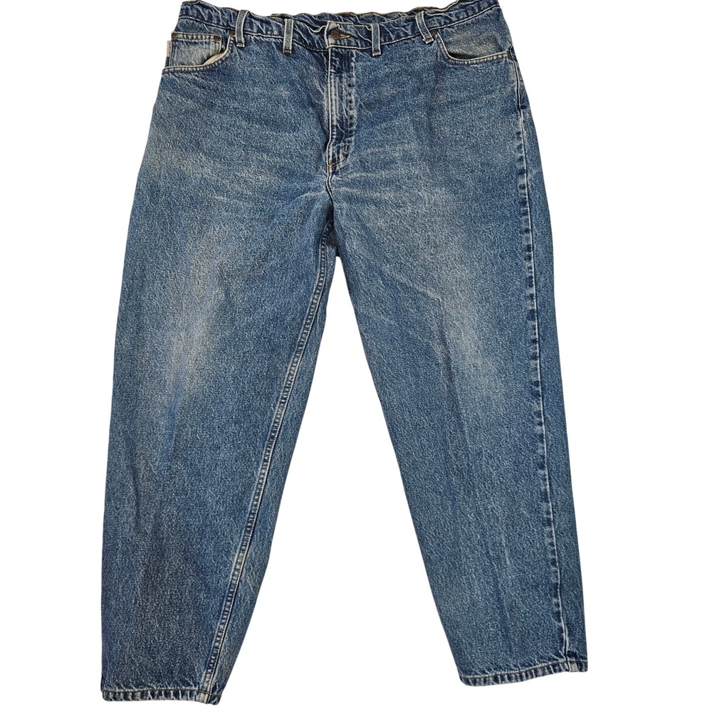 Carhartt B17 DST Relaxed Fit Tapered Leg Jeans Mens 46x30 Medium Wash Denim